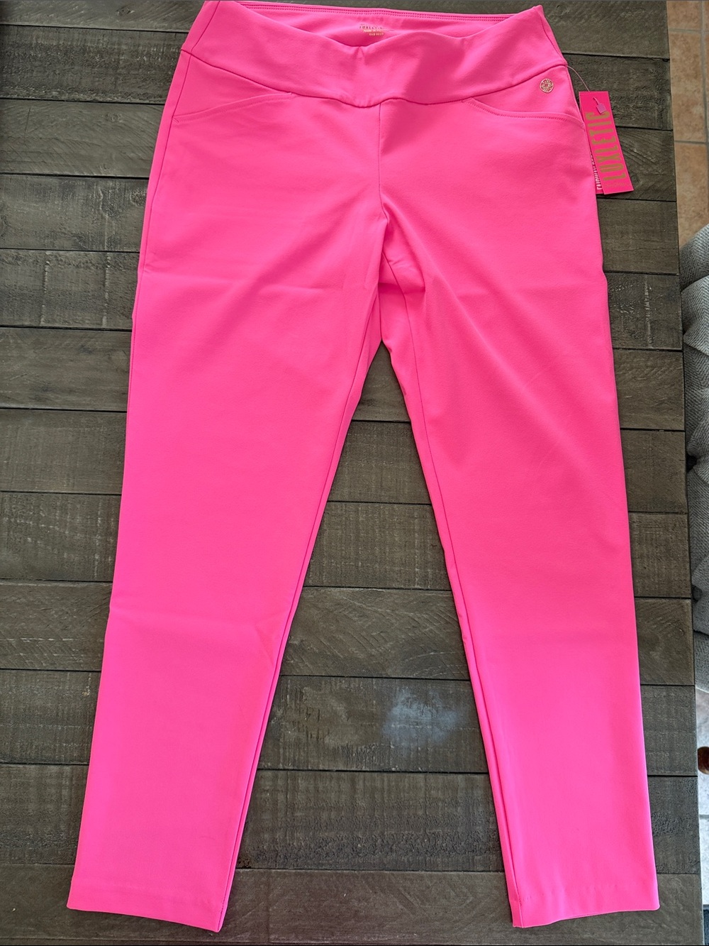 Lilly Pulitzer Aura Pink Corso Pant UPF 50+     Size 10